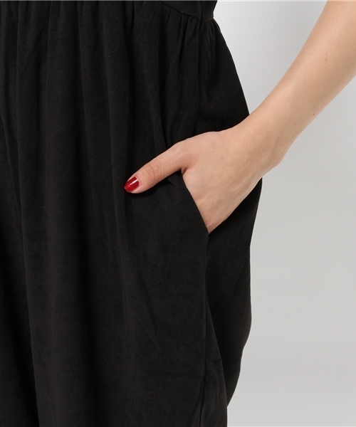 mystic（ミスティック）の「【mystic】ゆったりキャミサロペット（サロペット/オーバーオール・レディース・キャメル/グレー/ブラック・ﾌﾘ-）」の10枚目の写真