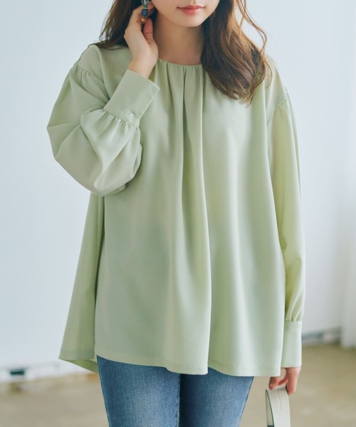 本日限定値下げ　apolina オリーブグリーン 長袖ブラウス 3-5歳 オリーブグリーン 長袖ブラウス フリル付き - メルカリ