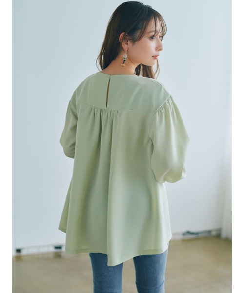 本日限定値下げ　apolina オリーブグリーン 長袖ブラウス 3-5歳 オリーブグリーン 長袖ブラウス フリル付き - メルカリ