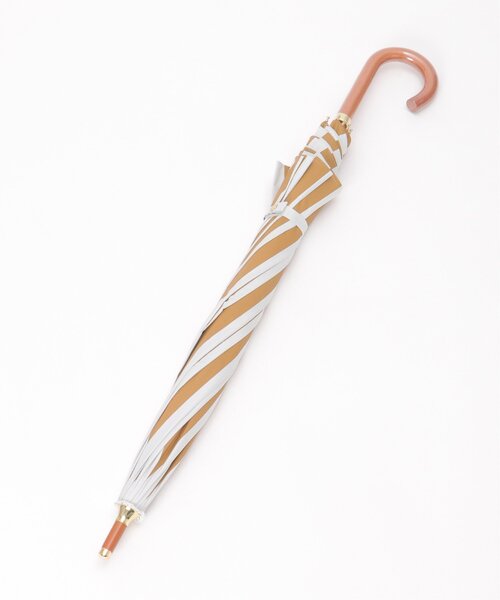 LBC（エルビーシー）の「マリンストライプ 遮光 日傘（長傘・レディース・ベージュ/ネイビー・FREE）」の10枚目の写真