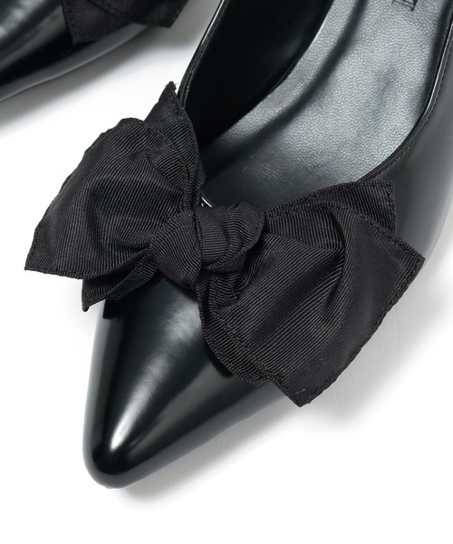BAYFLOW（ベイフロー）の「[足にフィットする]フレフィットリボンミュール（パンプス・レディース・ブラック/レオパード・MEDIUM/LARGE）」の15枚目の写真