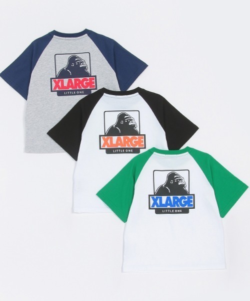 XLARGE KIDS（エクストララージキッズ）の「ロゴ&OGラグラン半袖T