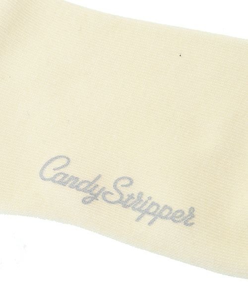 Candy Stripper（キャンディストリッパー）の「GLITTER RIBBON RIB ソックス（ソックス/靴下・レディース・アイボリー/ブラック/ピンク・FREE）」の8枚目の写真