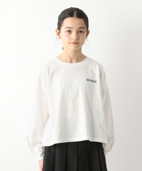 GLOBAL WORK（グローバルワーク）の「ヘビロッTEE/ワイド長袖/115747（Tシャツ/カットソー・キッズ・ホワイト系6/ホワイト系7/ホワイト系8/チャコール/ホワイト系5/サックスブルー/ブラック系9/ネイビー系8・120cm/130cm/140cm/150cm/160cm）」の12枚目の写真