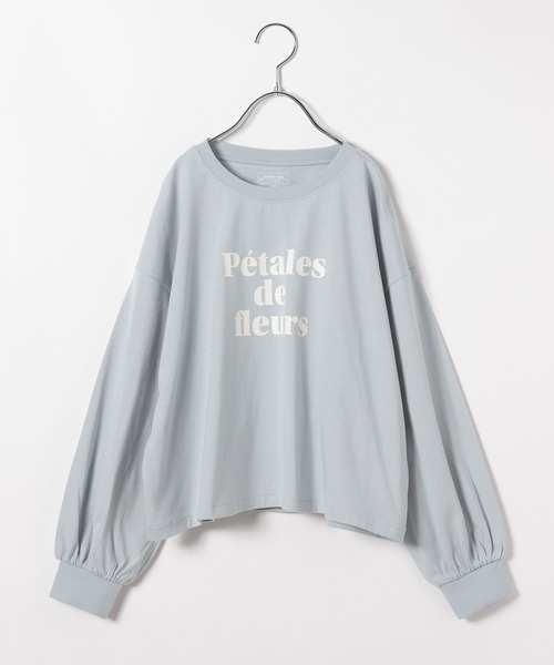 GLOBAL WORK（グローバルワーク）の「ヘビロッTEE/ワイド長袖/115747（Tシャツ/カットソー・キッズ・ホワイト系6/ホワイト系7/ホワイト系8/チャコール/ホワイト系5/サックスブルー/ブラック系9/ネイビー系8・120cm/130cm/140cm/150cm/160cm）」の17枚目の写真