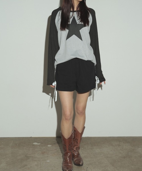 セール】Side Line Ribbon Short Pants / サイドラインリボン