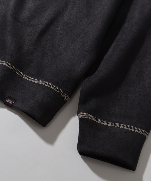 Dickies(ディッキーズ)の「【GENUINE DICKIES/ジェニュインディッキーズ】ポリスウェード 配色 ステッチ クルーネック 長袖 スウェット トレーナー(スウェット・メンズ・スミクロ/グリーン/ブルー/オフホワイト・XL/L/M)」の17枚目の写真