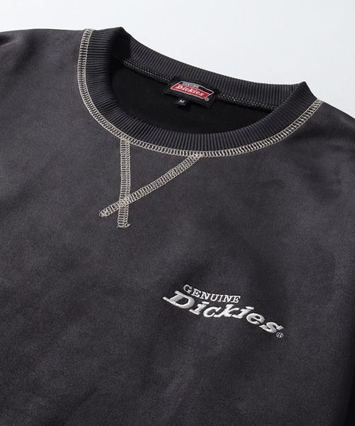 Dickies(ディッキーズ)の「【GENUINE DICKIES/ジェニュインディッキーズ】ポリスウェード 配色 ステッチ クルーネック 長袖 スウェット トレーナー(スウェット・メンズ・スミクロ/グリーン/ブルー/オフホワイト・XL/L/M)」の14枚目の写真