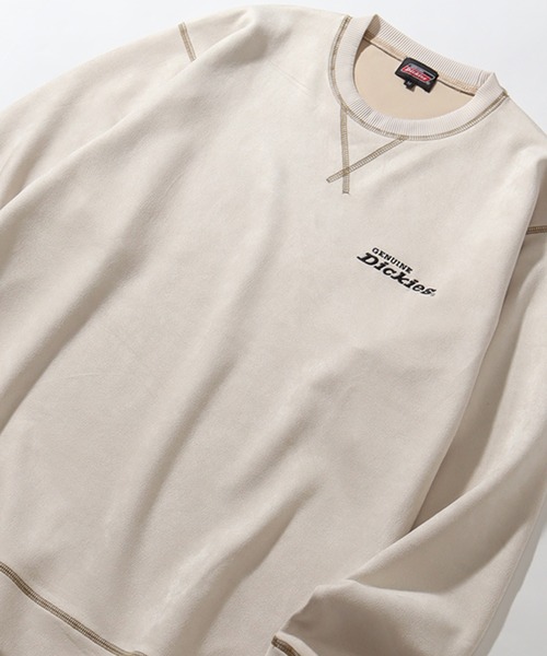 Dickies(ディッキーズ)の「【GENUINE DICKIES/ジェニュインディッキーズ】ポリスウェード 配色 ステッチ クルーネック 長袖 スウェット トレーナー(スウェット・メンズ・スミクロ/グリーン/ブルー/オフホワイト・XL/L/M)」の10枚目の写真