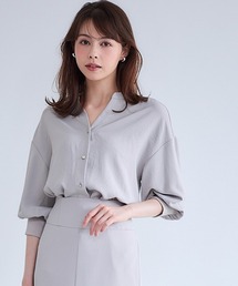 12Twelve Agenda | 袖先リブキーネックシャツ(シャツ/ブラウス)