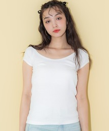 バレエネックラグランスリーブTシャツ
