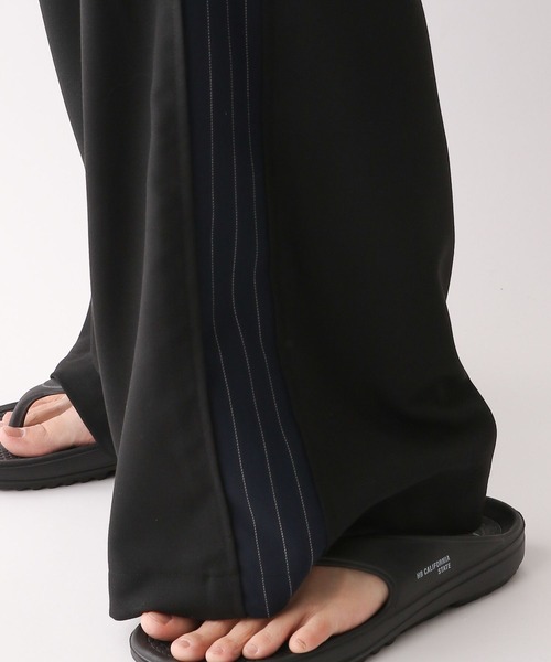 REmastered（リマスタード）の「【REmastered】ストライプ切り替え/ワイドドレープパンツ（スラックス・メンズ・ブラック/ネイビー・LARGE/MEDIUM）」の17枚目の写真