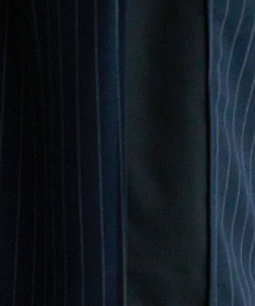 REmastered（リマスタード）の「【REmastered】ストライプ切り替え/ワイドドレープパンツ（スラックス・メンズ・ブラック/ネイビー・LARGE/MEDIUM）」の20枚目の写真