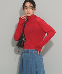 Ray BEAMS | ガーゼ フライス タートルネック トップス(Tシャツ/カットソー)