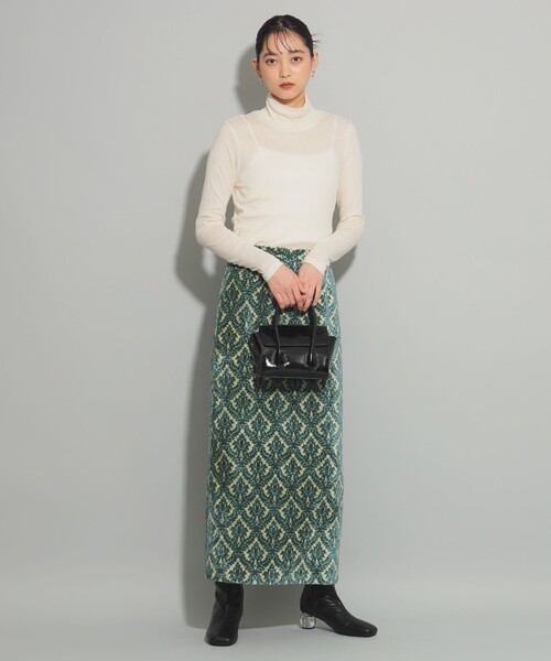 Ray BEAMS(レイビームス)の「ガーゼ フライス タートルネック トップス(Tシャツ/カットソー・レディース・レッド/ブラック/アイボリー・ONE SIZE)」の19枚目の写真