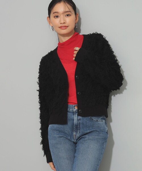 Ray BEAMS(レイビームス)の「ガーゼ フライス タートルネック トップス(Tシャツ/カットソー・レディース・レッド/ブラック/アイボリー・ONE SIZE)」の22枚目の写真