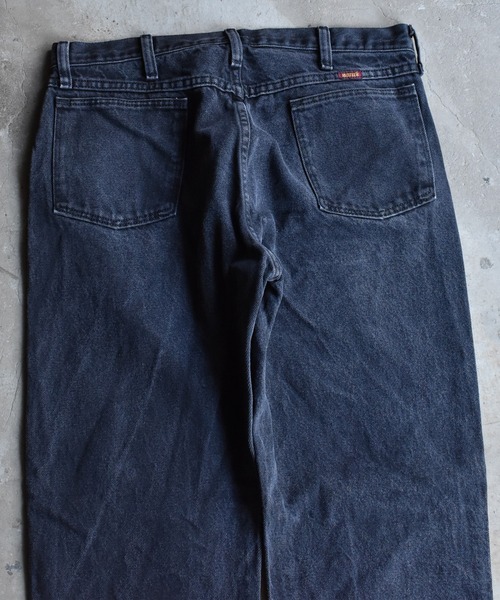 VINTAGE（ヴィンテージ）の「【ヴィンテージ古着】RUSTLER / ラスラー デニムパンツ ブラックデニム（デニムパンツ・メンズ・ブラック・34）」の10枚目の写真