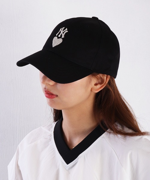 日本未入荷】MLB KOREA ハートストラクチャーボールキャップ 