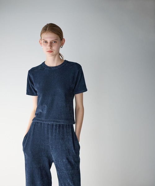 【セール】ベロアニットT（Tシャツ/カットソー）｜N.O.R.C（ノーク） 4,910円