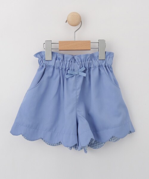 SHOO・LA・RUE(シューラルー)の「◆【110-140cm】裾スカラップショートパンツ(その他パンツ・キッズ・ブラック/ライトブルー/ベージュ・12/11/13/14)」の3枚目の写真
