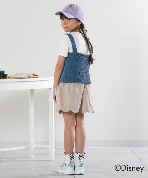 SHOO・LA・RUE(シューラルー)の「◆【110-140cm】裾スカラップショートパンツ(その他パンツ・キッズ・ブラック/ライトブルー/ベージュ・12/11/13/14)」の9枚目の写真