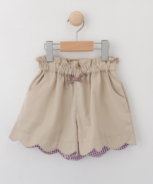 SHOO・LA・RUE(シューラルー)の「◆【110-140cm】裾スカラップショートパンツ(その他パンツ・キッズ・ブラック/ライトブルー/ベージュ・12/11/13/14)」の10枚目の写真