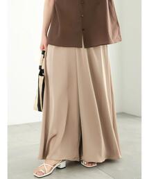 サテンスーパーワイドガウチョ（セットアップ可）