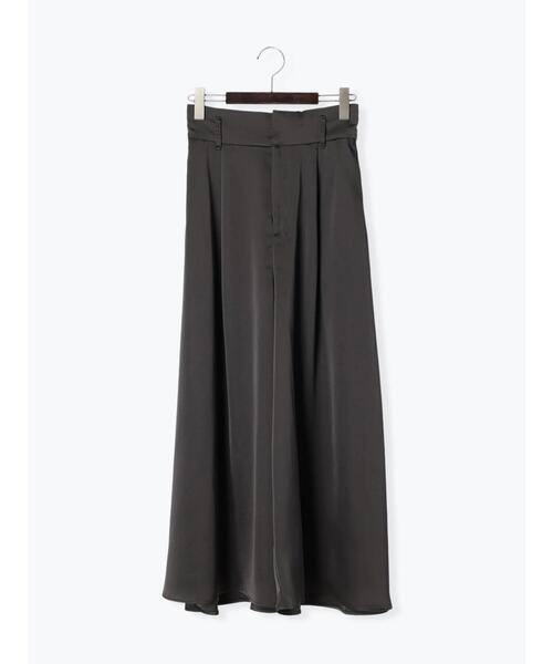 Te chichi（テチチ）の「サテンスーパーワイドガウチョ（セットアップ可）（その他パンツ・レディース・ベージュ/チャコールグレー・F）」の22枚目の写真