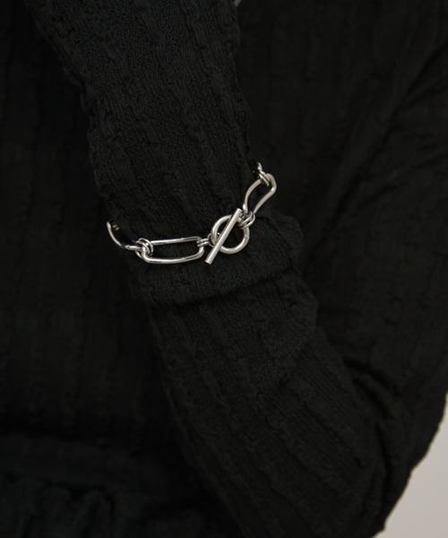 Aunt Marie's（アントマリーズ）の「ヘンケイチェーンブレスレット/ステンレススチール（ブレスレット・レディース・シルバー/ゴールド・FREE）」の5枚目の写真