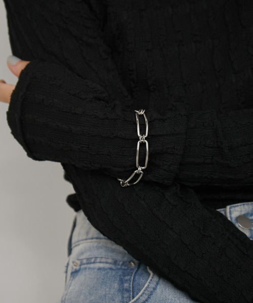 Aunt Marie's（アントマリーズ）の「ヘンケイチェーンブレスレット/ステンレススチール（ブレスレット・レディース・シルバー/ゴールド・FREE）」の7枚目の写真