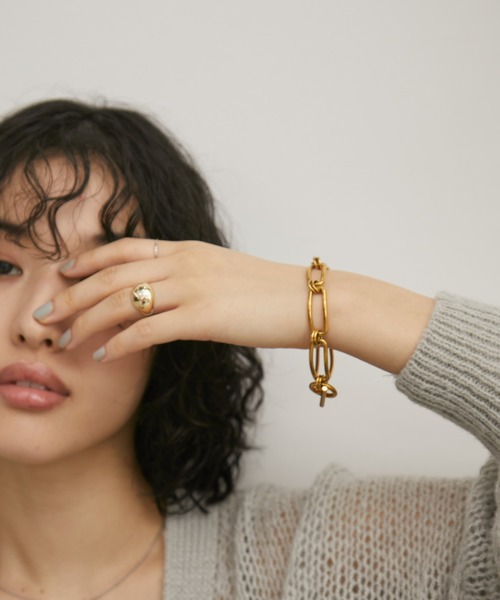 Aunt Marie's（アントマリーズ）の「ヘンケイチェーンブレスレット/ステンレススチール（ブレスレット・レディース・シルバー/ゴールド・FREE）」の8枚目の写真