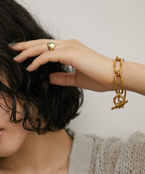 Aunt Marie's（アントマリーズ）の「ヘンケイチェーンブレスレット/ステンレススチール（ブレスレット・レディース・シルバー/ゴールド・FREE）」の11枚目の写真