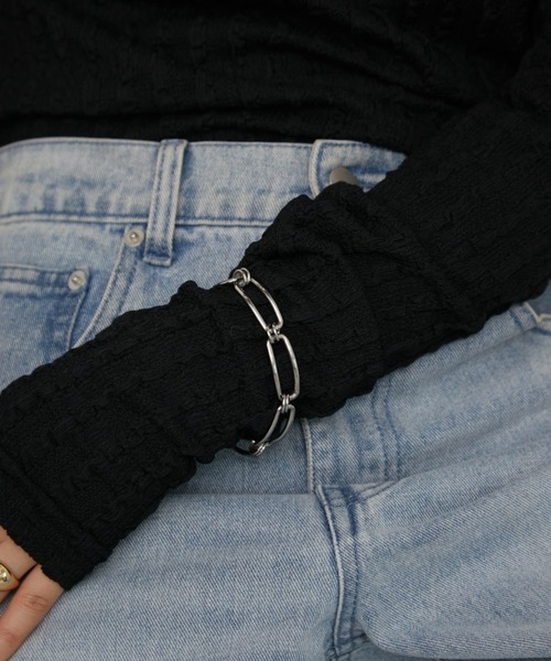 Aunt Marie's（アントマリーズ）の「ヘンケイチェーンブレスレット/ステンレススチール（ブレスレット・レディース・シルバー/ゴールド・FREE）」の3枚目の写真