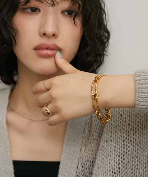 Aunt Marie's（アントマリーズ）の「ヘンケイチェーンブレスレット/ステンレススチール（ブレスレット・レディース・シルバー/ゴールド・FREE）」の10枚目の写真