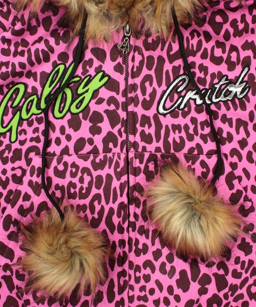 ガルフィー 全ギャル のためのヒョウ柄 パーカー ピンク ガルフィー 全ギャル のためのヒョウ柄 パーカー ピンク GALFY