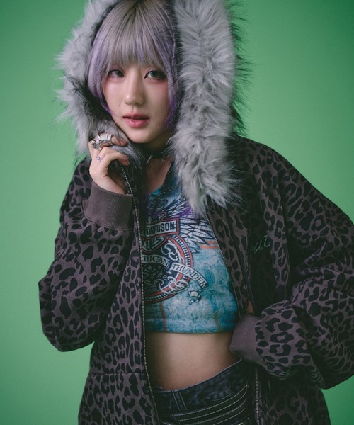 ガルフィー 全ギャル のためのヒョウ柄 パーカー ピンク ガルフィー 全ギャル のためのヒョウ柄 パーカー ピンク - メルカリ