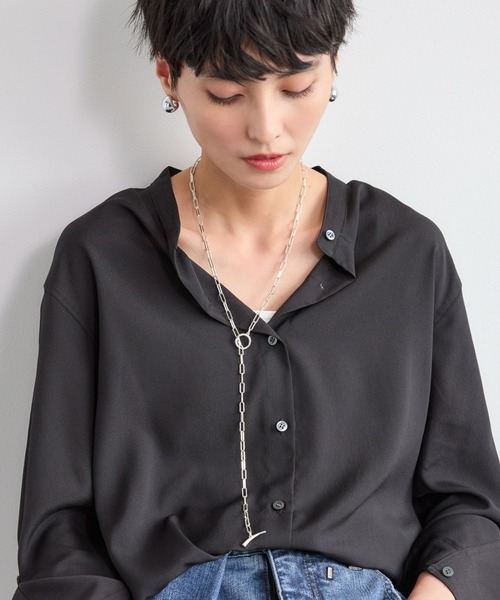 BARNYARDSTORM（バンヤードストーム）の「BARNYARDSTORM / スリムチェーンロングラリエット（ネックレス・レディース・ゴールド/シルバー・FREE）」の2枚目の写真