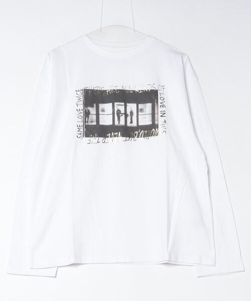 セール】オーバーサイズフォト＋箔ロゴロンT（Tシャツ