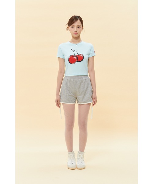 KIRSH（キルシー）の「【Big Cherry Tokyo Collection】KIRSH SIGNATURE BIG CHERRY CROP T-SHIRT キルシー ビックチェリー クロップ Tシャツ【S】（Tシャツ/カットソー・レディース・ピンク/オレンジ/スカイブルー/イエロー/パープル/ブラウン/ミント・FREE）」の17枚目の写真