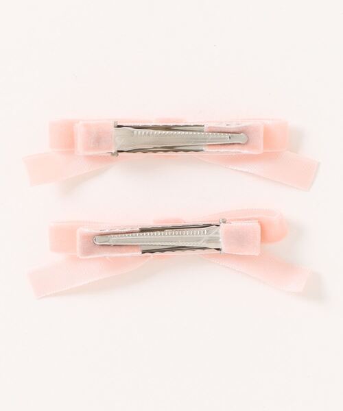 Nia（ニア）の「Nia(ニア)/【フレンチガーリーな雰囲気に】2set ベロアリボンヘアピン（ヘアピン・レディース・パープル/ブラック/アイボリー/ピンク/グリーン/ブラウン・FREE）」の15枚目の写真