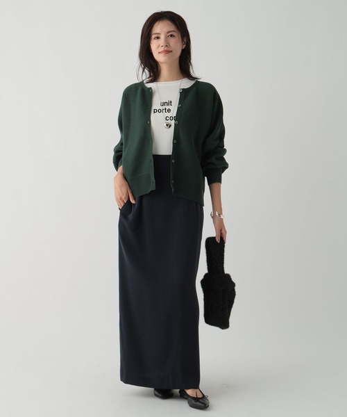 Elura（エルーラ）の「ダブルクロスサスツキスカート/139364（スカート・レディース・ネイビー/チャコールグレー・FREE(S)/FREE）」の8枚目の写真