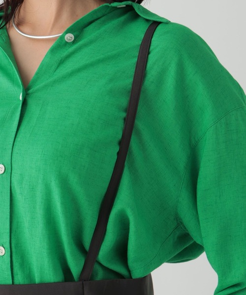 Elura（エルーラ）の「ダブルクロスサスツキスカート/139364（スカート・レディース・ネイビー/チャコールグレー・FREE(S)/FREE）」の4枚目の写真