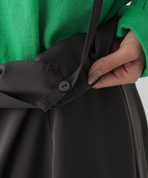 Elura（エルーラ）の「ダブルクロスサスツキスカート/139364（スカート・レディース・ネイビー/チャコールグレー・FREE(S)/FREE）」の3枚目の写真