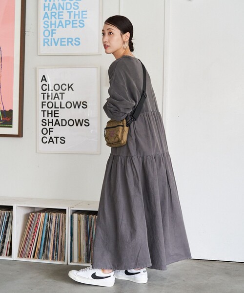 セール】限定展開 ピグメント加工 ティアード 切り替え