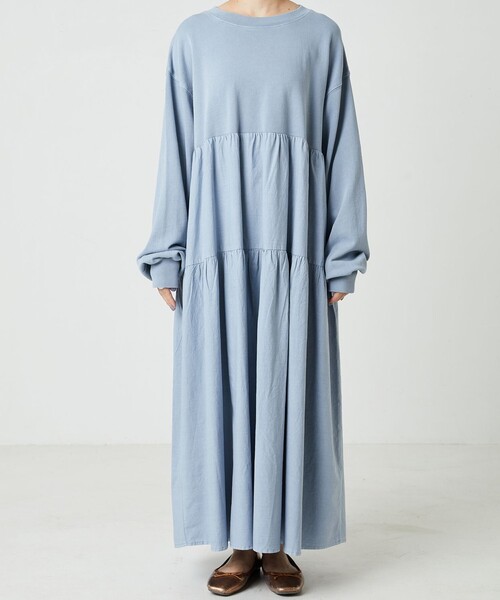 2025SS⭐️スーパービューティー⭐️ エンボス加工切り替えティアードワンピース 2025SS⭐️スーパービューティー⭐️ エンボス加工切り替え