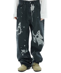 FANCY CLUB | NASTY FANCY CLUB／バタフライプリントパンツ(デニムパンツ)