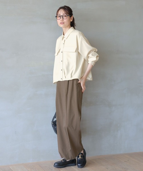 セール】イージーケアクロップドシャツ/142265（シャツ/ブラウス