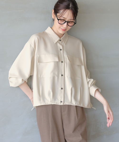 セール】イージーケアクロップドシャツ/142265（シャツ/ブラウス