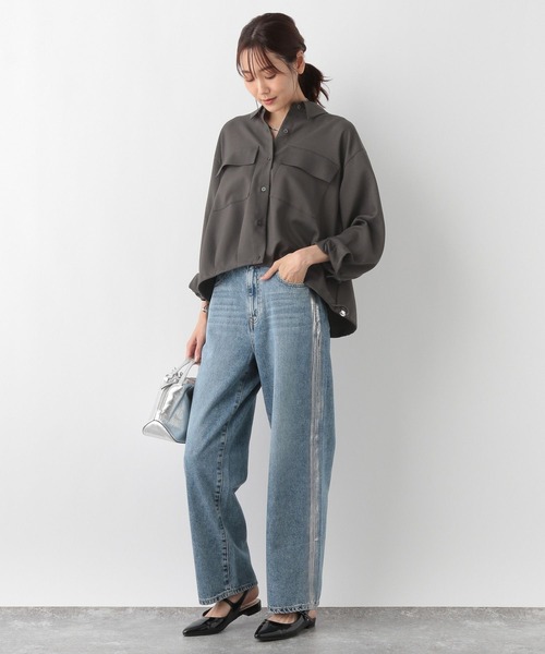 セール】イージーケアクロップドシャツ/142265（シャツ/ブラウス