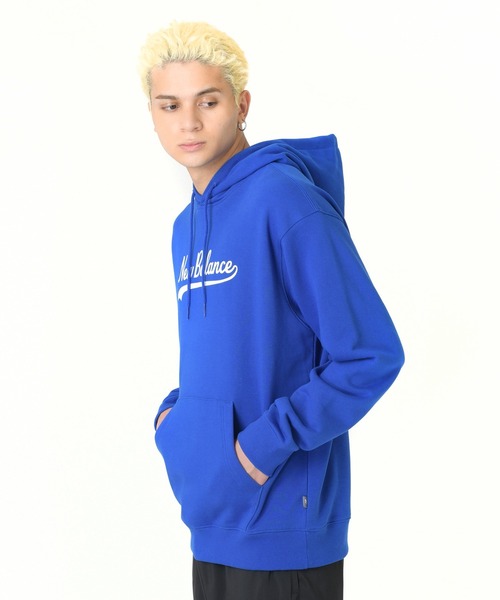 NEW BALANCE(ニューバランス)の「レガシースクリプト フーディースウェット(スウェット・メンズ・ホワイト/ライトグレー/ブルー・SMALL/MEDIUM/LARGE/X-LARGE/XX-LARGE)」の18枚目の写真